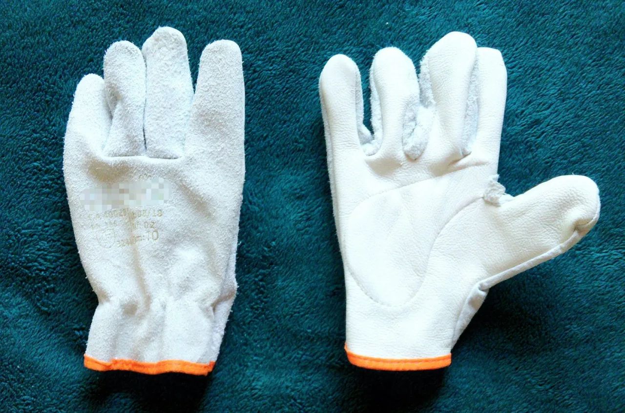 Luvas mistas de Couro vaqueta e raspa para Trabalho - Foto 4