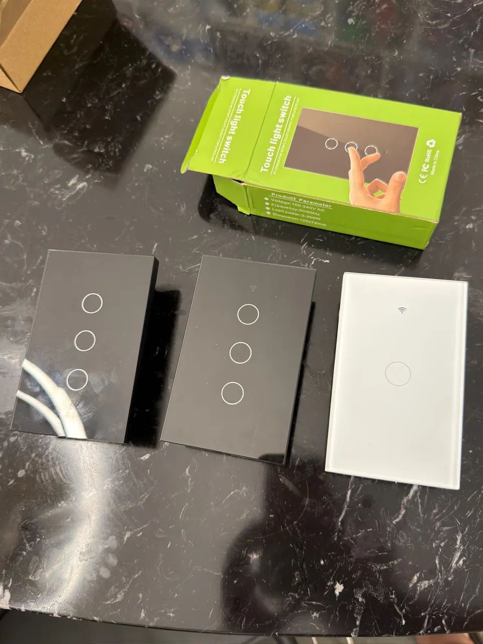 Kit Interruptores Touch Smart 3 botões  (Wi-Fi) (UNIDADE) tenho 3