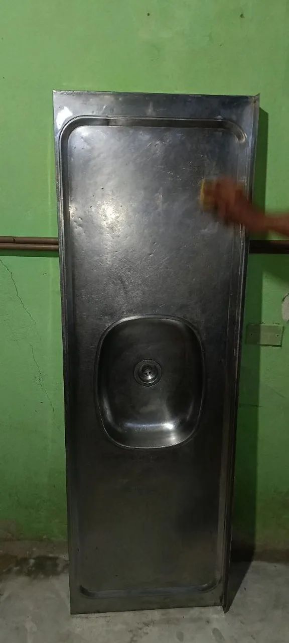 BALCÃO INOX 1,60 COM FORRO 