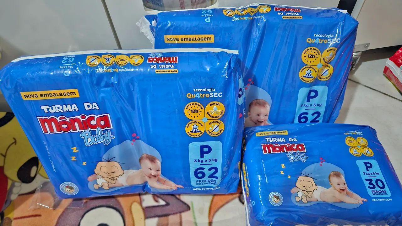 Fraldas Turma da Mônica 