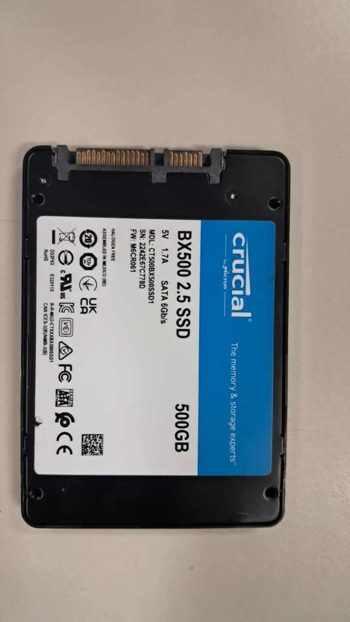 SSD Crucial BX500 500gb