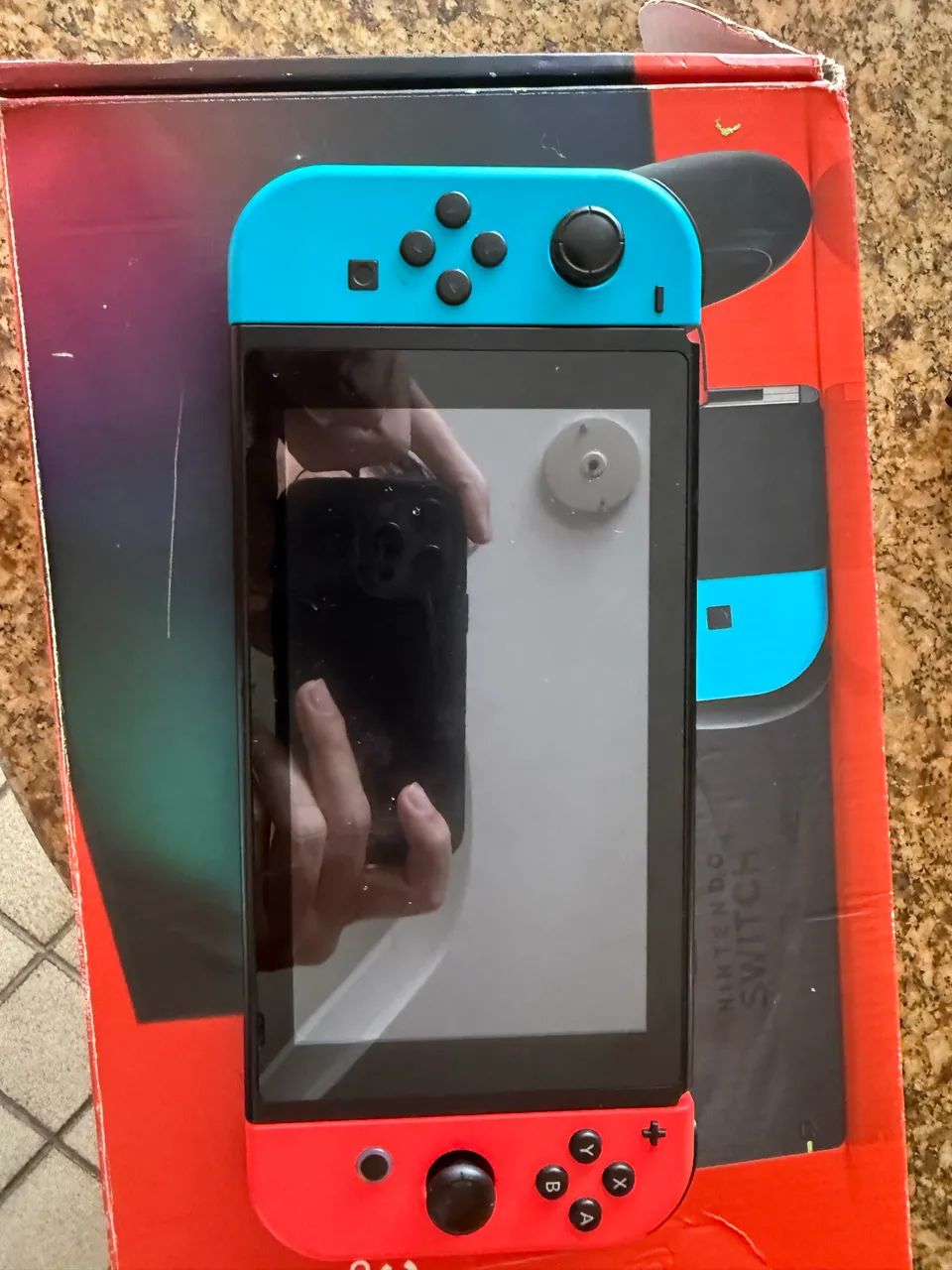 Nintendo Switch V2 Neon + Dock + Joy-Con Original - Completo - Foto 3