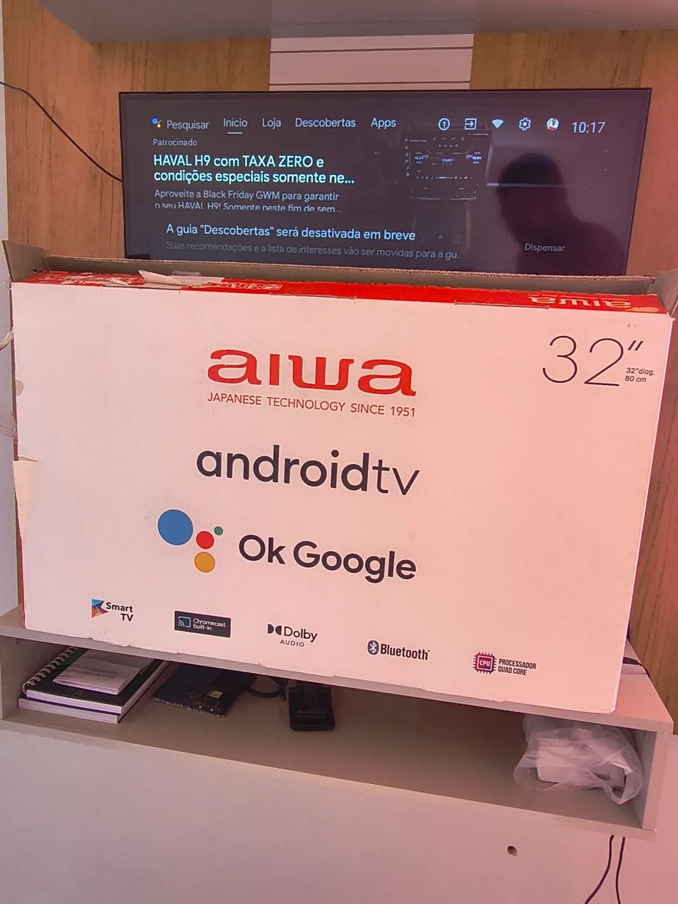 Smart tv Aiwa 32 Polegadas nova, apenas 9 dias de comprada. 1 ano de garantia - Foto 3