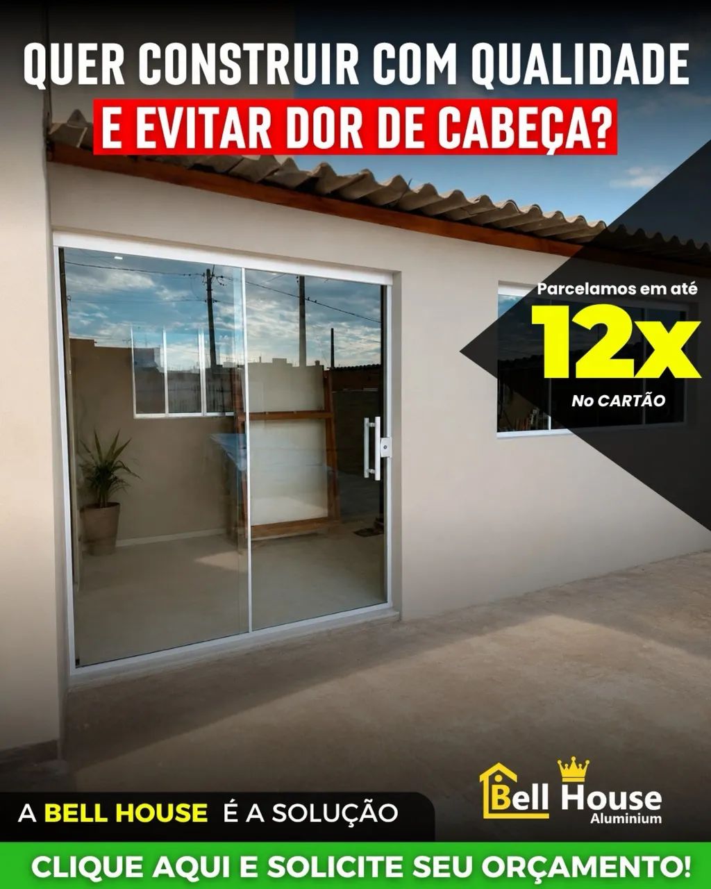 Portas e janelas de alumínio sob medida