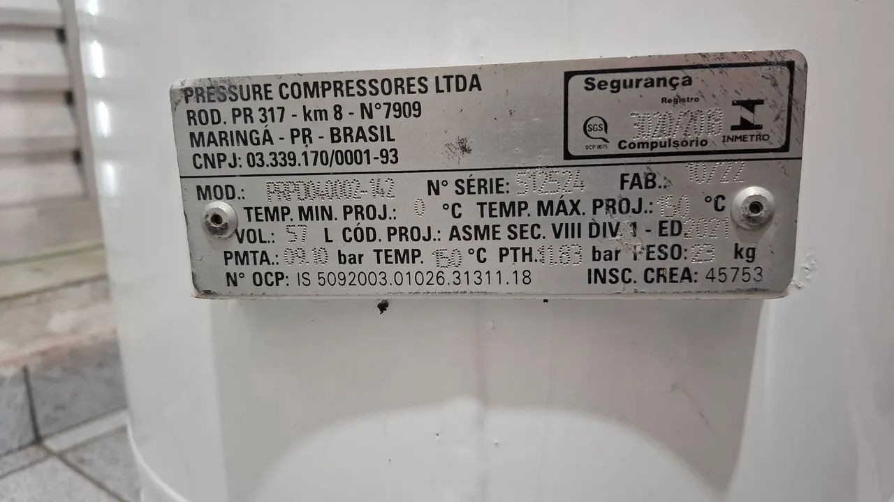 COMPRESSOR ODONTOLOGICO FIAC 45L 200V - Foto 3