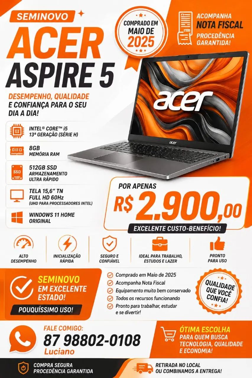 Notebook Acer Aspire 5 