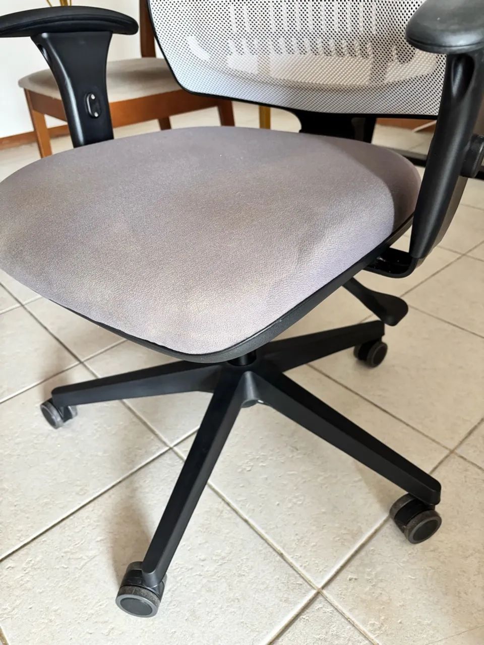 Cadeira flexform uni white and grey - Foto 3