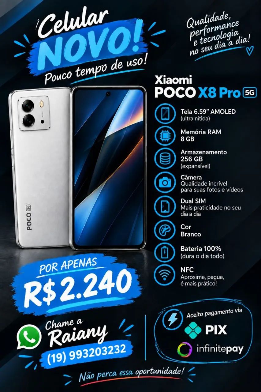 Celular Xiaomi POCO X8 Pro  - Foto 3