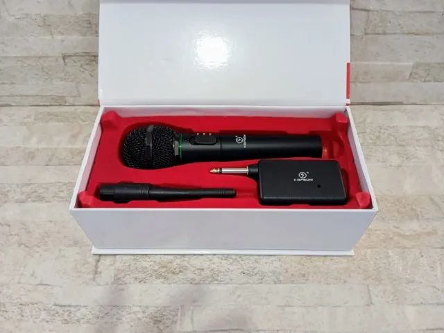 Microfone Altomex Sem Fio Até 30m Som Palestra e Karaokê - Foto 4