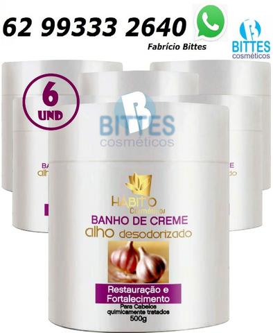 6 Máscara 500 g Hábito Cosméticos Alho Reconstrução Hidratação