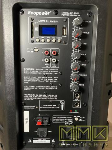 Caixa De Som Amplificada Ecopower 10 polegadas Bluetooth- Nova - Foto 5