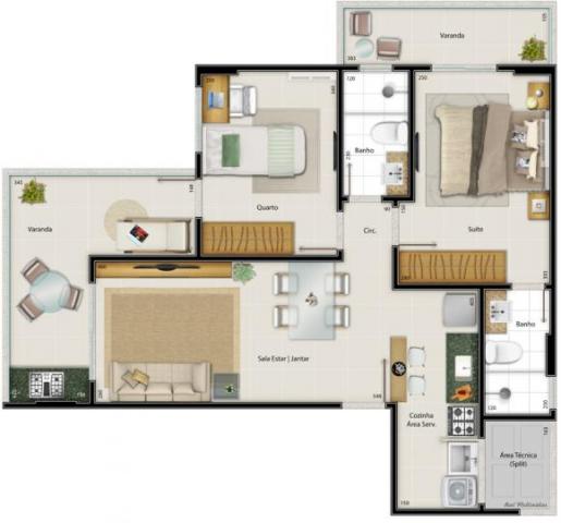 Apartamento para venda em vitória, praia do canto, 2 dormitórios, 1 suíte, 2 banheiros, 2 - Foto 12