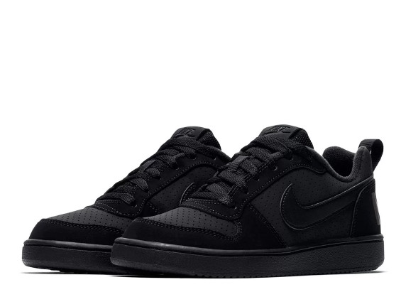 nike court borough low preto e branco