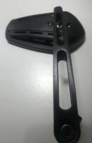 Espelho retrovisor esportivo preto/ carbono para moto aluminio e abs - Foto 2