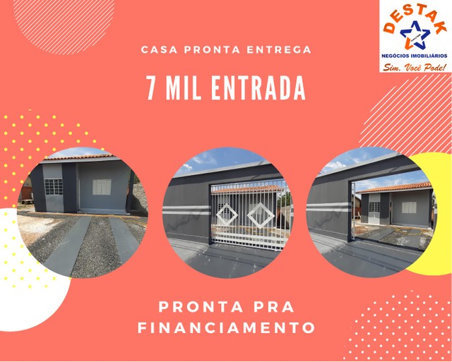 Casa Asfalto Apenas 7 mil Entrada 