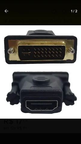adaptador/conversor DVI-I p/ HDMI 