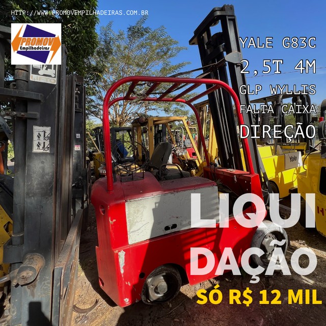 Empilhadeira yale 2,5t nacional mecânica 