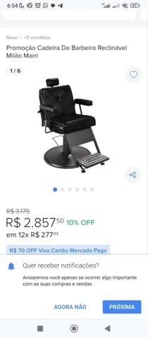 Cadeira Barbeiro Oster: Promoções