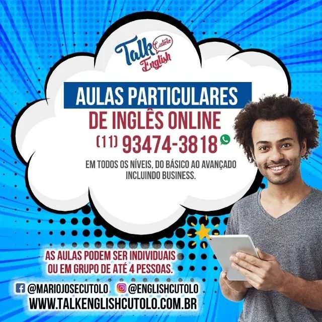 Aulas particulares de inglês