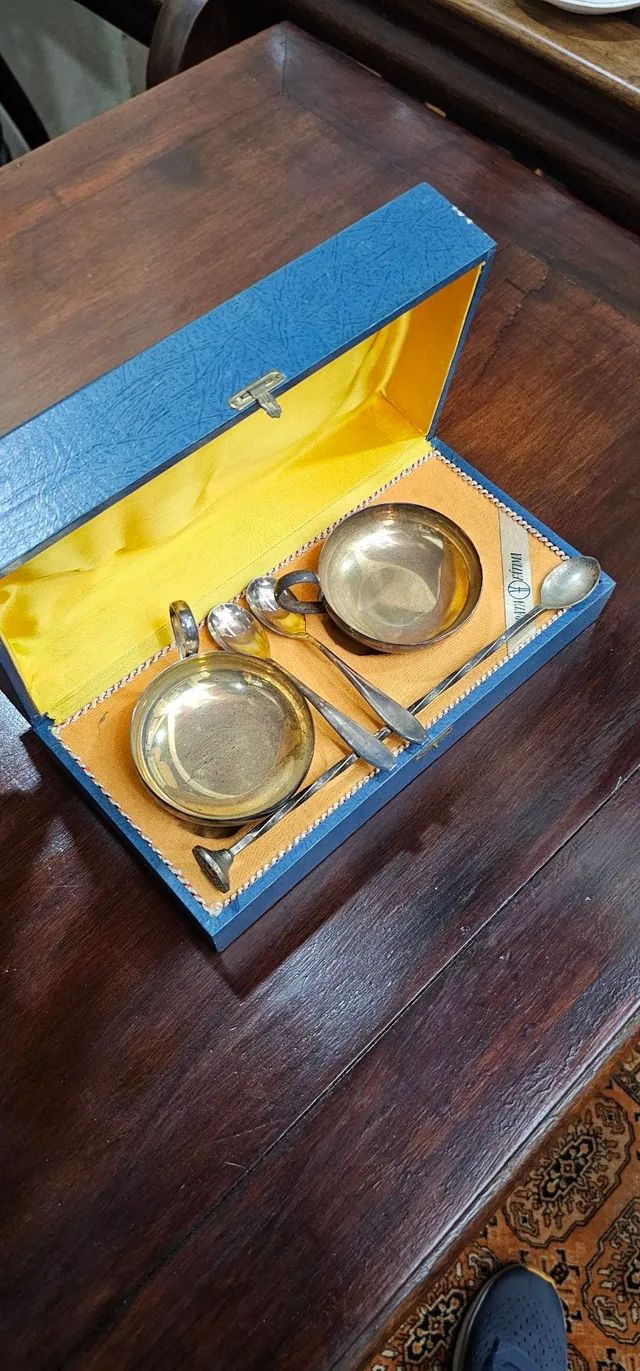 Antiguidades,  pratas 90 eberle na caixa, relíquia  - Foto 4