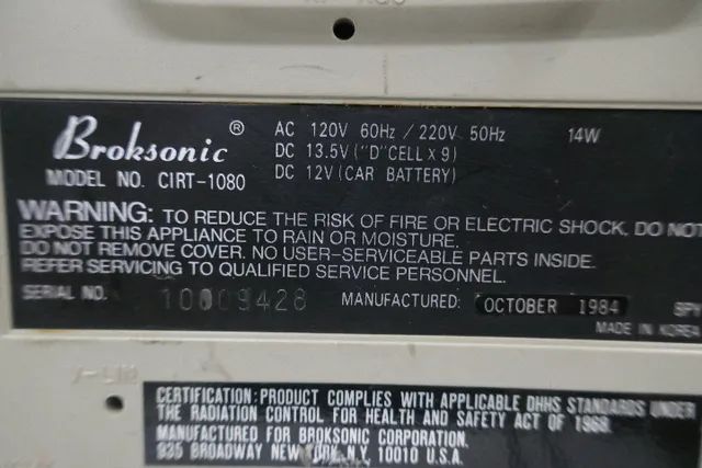 tv antiga broksonic ano 1984 - Foto 4
