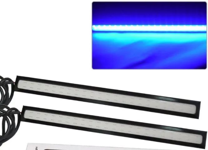 Led Barra Cob 17cm Azul  12v Kit 2Unid. Arduino Automação Robotica COD-CP235   - Foto 3