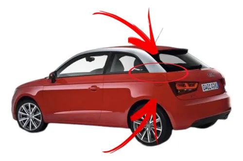 Friso Lateral Esquerda Audi A1 2 Portas 8x3853377a - Foto 4