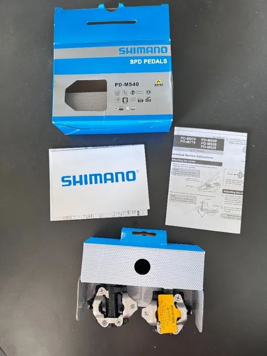 Pedal Shimano Pd-m540 Mtb Com Taquinho - NoVo - Foto 2