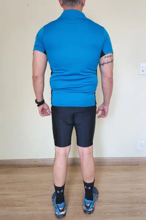 Camisa Ciclismo RFX Manga Curta Azul Tam M Proteção UV+ - Foto 6