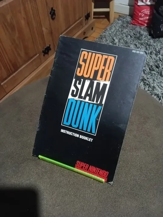 Supe slam dunk Baske tManual Usa Original Snes