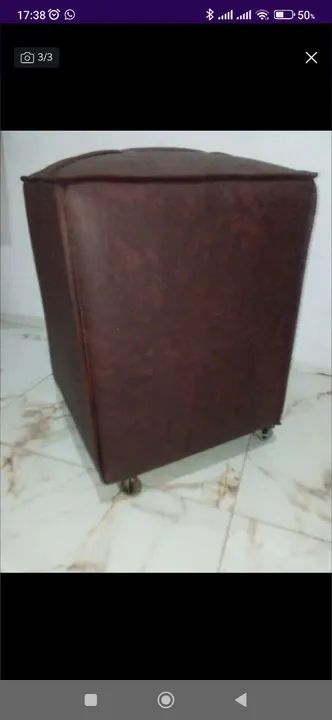 Pufe couro - Foto 2