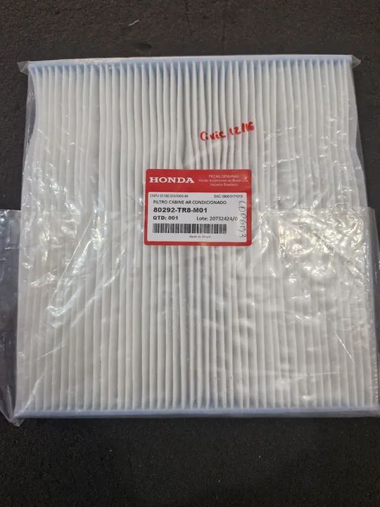 Filtro da cabine do ar condicionado Honda Civic 2006 a 2016 original 