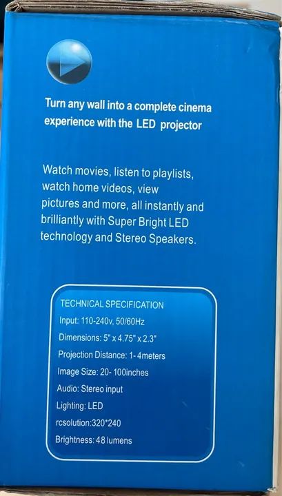 Mini projetor em Led64396800980354122