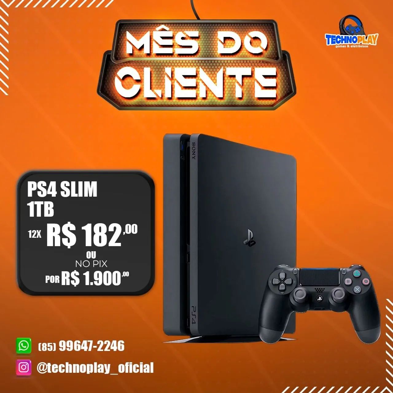 PS4 Slim 1TB GARANTIA MES DO CLIENTE Consoles de Video Game Meireles Fortaleza 1325769576 OLX