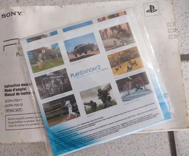 Manual Playstation Ps2 Original Scph-70011 E Cd Start Up - Foto 5
