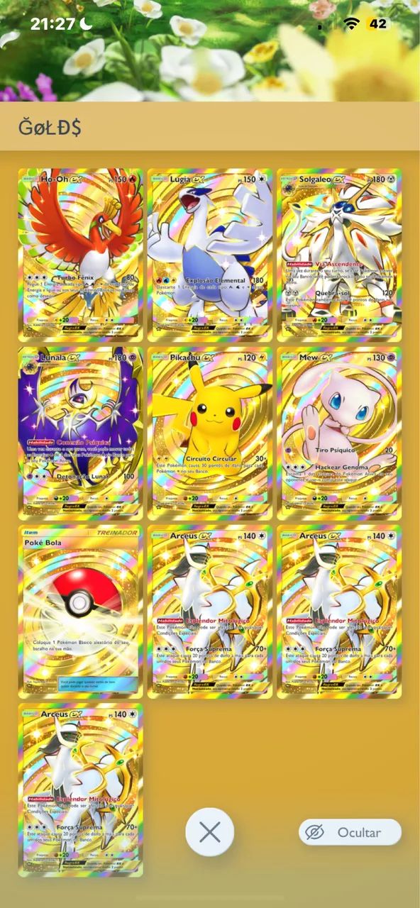 Vendo conta de Pokémon TCG POCKET 