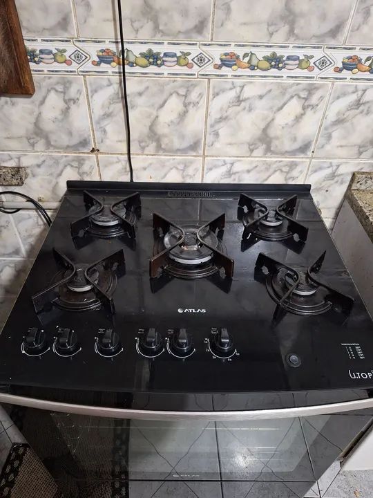 Fogão Atlas 5 Bocas Preto - Semi Novo - Foto 2