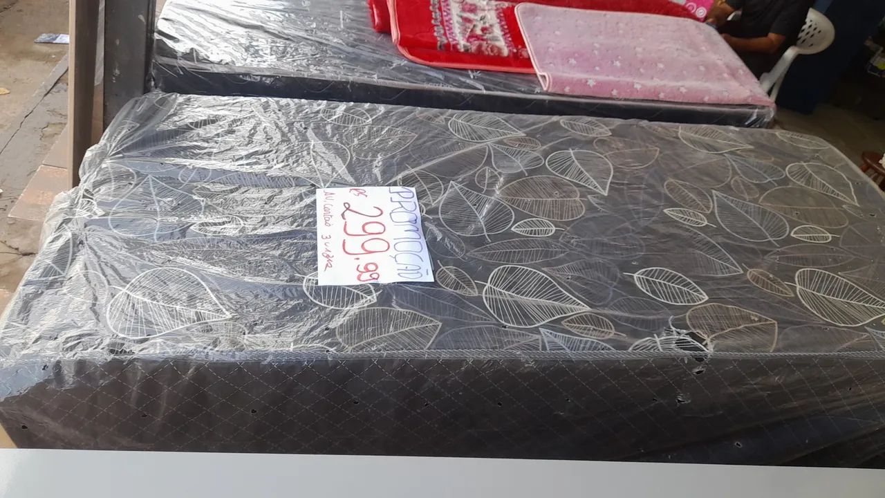 Cama box solteiro  5 cm nova
