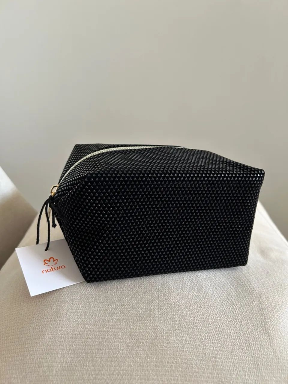 Necessaire Natura Preta Texturizada