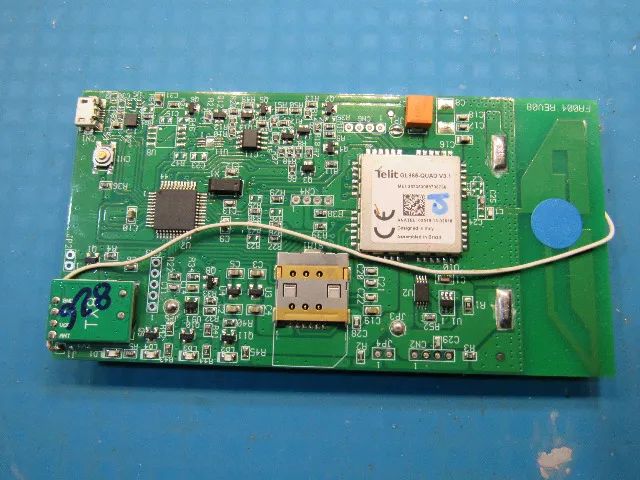 Rastreador Cargo Tracck - Placa de circuito GL865-QUAD V3 Telit