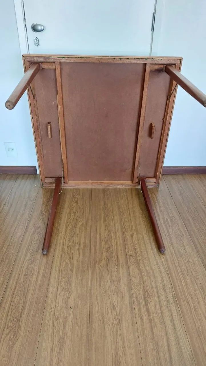 Mesa de jogos quadrada com feltro verde - Foto 3