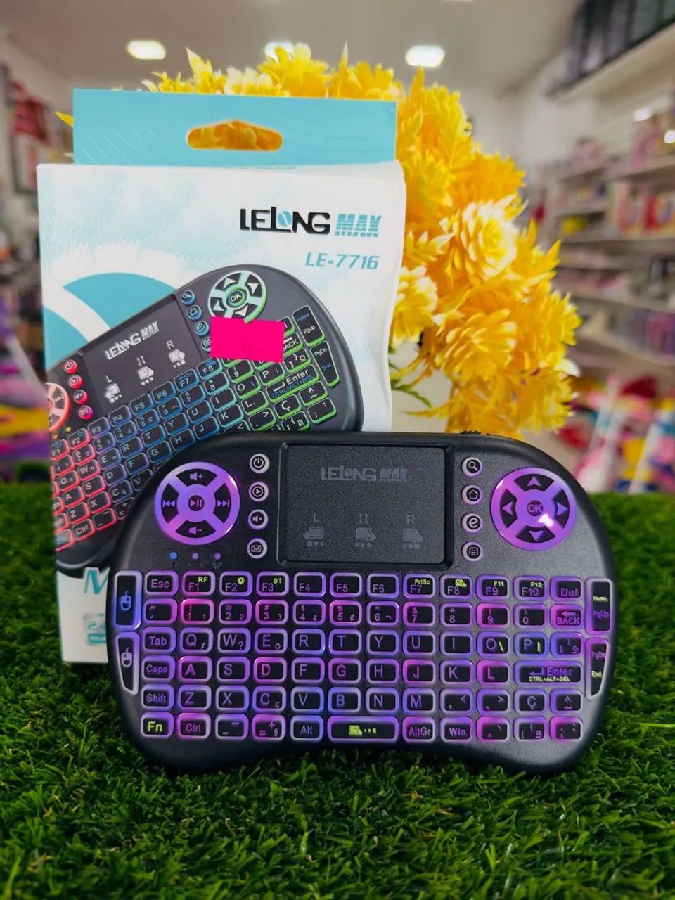 Mini teclado recarregável