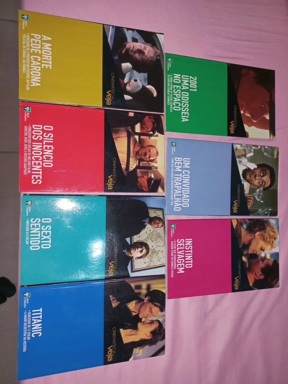 Coleção Cinemateca Veja com 7 filmes. 