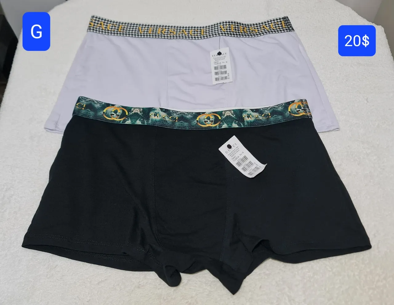 Cuecas Boxers Versace e Gucci G