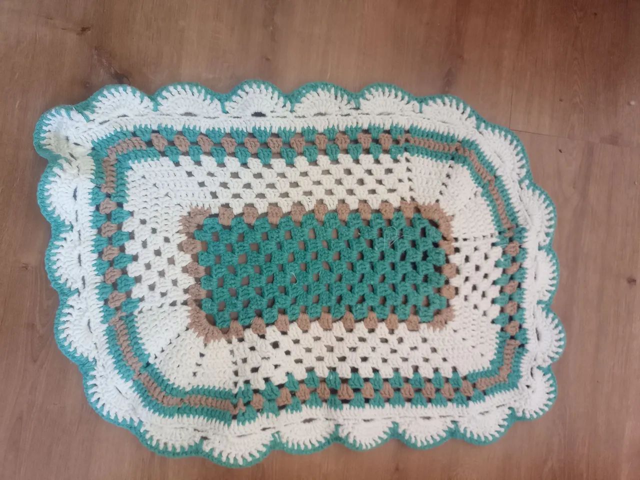  Kit 3 tapetes Tapete de Crochê Artesanal - Foto 2