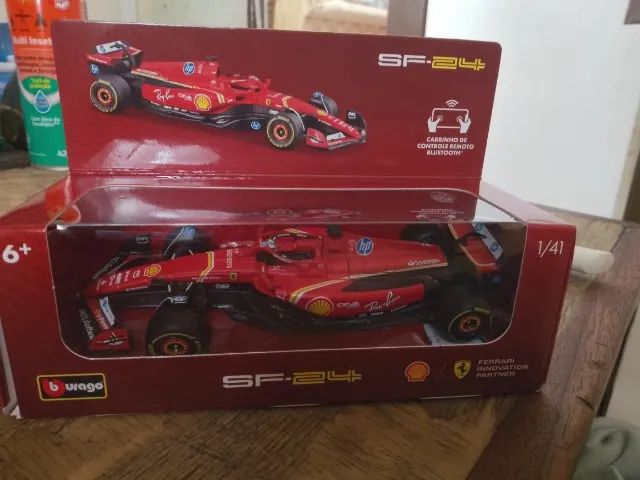 miniatura da Ferrari Formula 1 da coleção Shell V Power