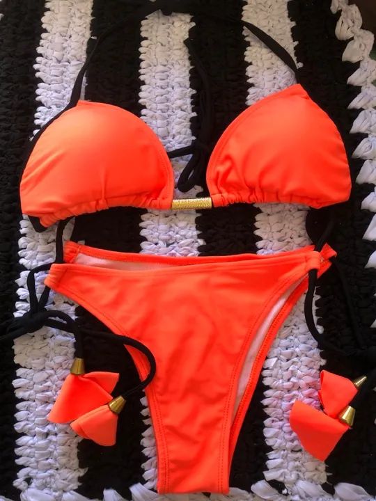 Biquíni neon laranja - Foto 2