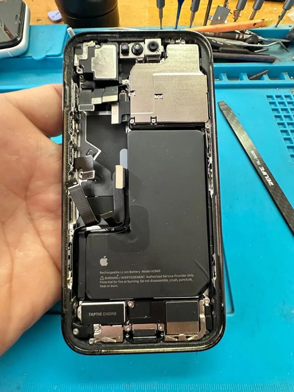 Carcaça iPhone 14 pró preta - Peça de Reposição - Foto 2