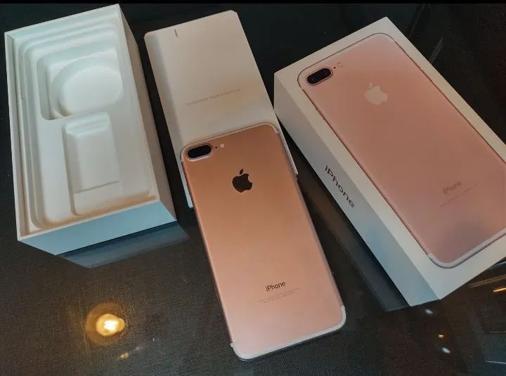 iPhone 7 Plus 128 GB rosa ótimo custo benefício 