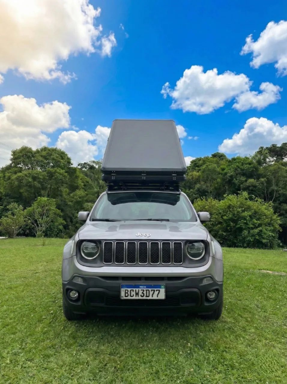 Barraca De Teto Automotiva De Casco Rígido Leaf - 2 Pessoas Verde-musgo - Foto 4